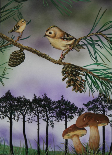 Peinture intitulée "Petits mais remuants" par Bernard Domange, Œuvre d'art originale, Acrylique