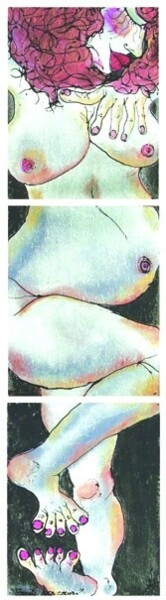 Peinture intitulée "Excite ton coeur" par Emilie Teillaud, Œuvre d'art originale