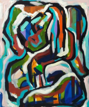 Peinture intitulée "" Une danse en seco…" par Sam Keusseyan, Œuvre d'art originale, Acrylique