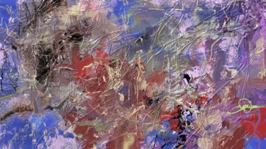 Painting titled "purple-vortex" by Skywalker, Original Artwork, Ink
