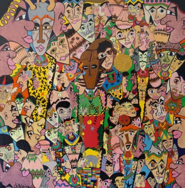 Peinture intitulée "REGARDS" par Christian Delavigne, Œuvre d'art originale, Acrylique