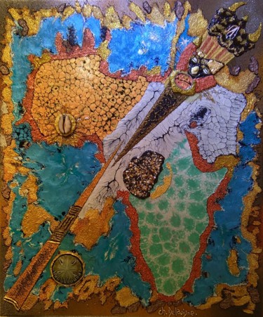 Pintura titulada "" SIKO "" por Christian Delavigne, Obra de arte original, Acrílico