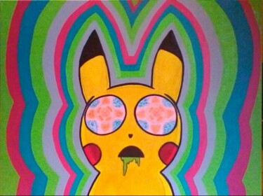 Peinture intitulée "PsyKémon" par Luigi Monti, Œuvre d'art originale, Huile
