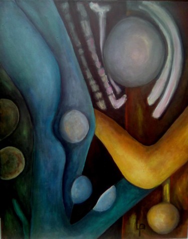 Peinture intitulée "il n'y a plus rien…" par Philippe Langaud, Œuvre d'art originale, Acrylique