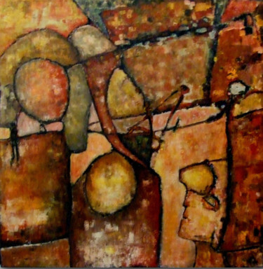 funambules Peinture intitulée "funambules" par Philippe Langaud, Œuvre d'art originale, Acrylique