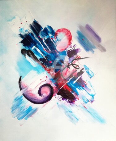 SOMEWHERE, ABSTRACT PAINTING, MODERN ART, ORIGINAL Painting titled "SOMEWHERE, ABSTRACT…" by Plakhotnyk Nataliia, Original Artwork, Acrylic