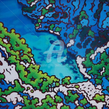 Peinture intitulée "En-vau, ma préférée" par Gwendoline Pieters, Œuvre d'art originale, Huile