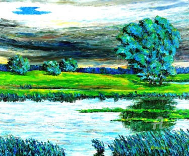 Картина под названием "Перед бурей" - Alexander Breskin, Подлинное произведение искусства, Масло