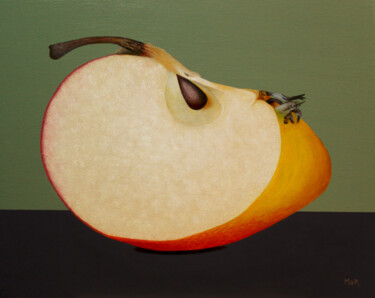 Peinture intitulée "Apple of Paris" par Dietrich Moravec, Œuvre d'art originale, Acrylique