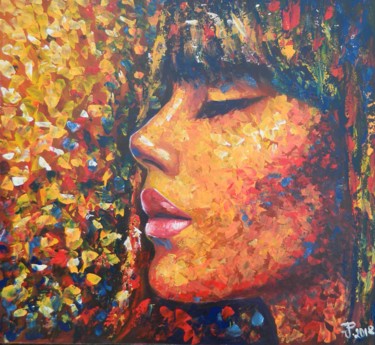 Картина под названием "WOMAN" - Jiří Petr, Подлинное произведение искусства, Масло