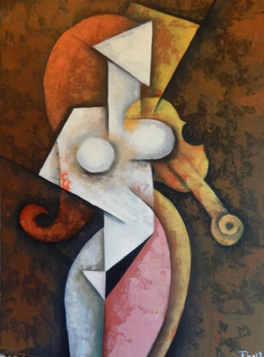 绘画 标题为“VIOLININ” 由Jiří Petr, 原创艺术品, 油