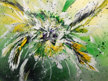 Peinture intitulée "Funny bee" par Plakhotnyk Nataliia, Œuvre d'art originale, Acrylique