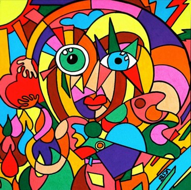 Peinture intitulée "Après l'orage" par Selda, Œuvre d'art originale, Acrylique
