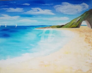 OCEAN, sky, light, summer Картина под названием "OCEAN, sky, light,…" - Plakhotnyk Nataliia, Подлинное произведение искусства, Масло