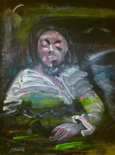 Peinture intitulée "drapé -d 'espaces -…" par Bruno Briatte, Œuvre d'art originale, Acrylique