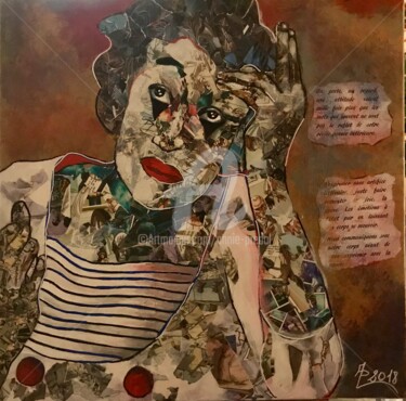 Peinture intitulée "Mime.jpeg" par Annie Predal, Œuvre d'art originale
