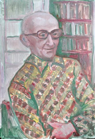 Pittura intitolato "Portrait of an elde…" da Valerii Klenov, Opera d'arte originale, Olio