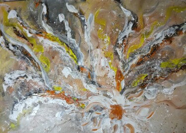 FIRE BLOSSOM, ABSTRACT, ACRYLIC PAINTING 「FIRE BLOSSOM, ABSTR…」というタイトルの絵画 Plakhotnyk Nataliiaによって, オリジナルのアートワーク, アクリル