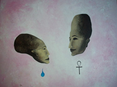 Peinture intitulée "Fascinantes retrouv…" par Pythna, Œuvre d'art originale, Acrylique