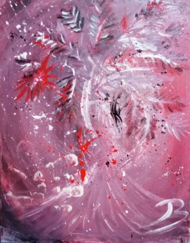 Quand le feu créa la vie Peinture intitulée "Quand le feu créa l…" par Jérôme Bonnet, Œuvre d'art originale, Acrylique