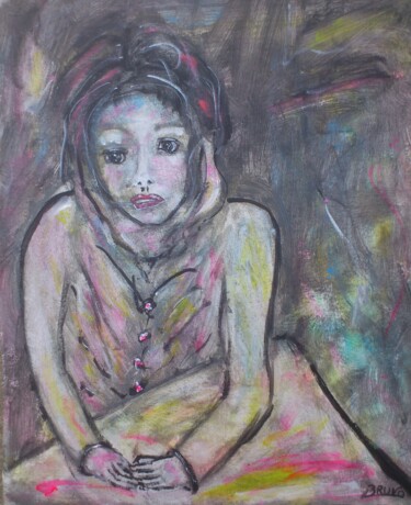 Peinture intitulée "Mylène-38x46.jpg" par Bruno Briatte, Œuvre d'art originale, Acrylique