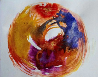 Schilderij getiteld "Disque des Vies" door Isankis, Origineel Kunstwerk