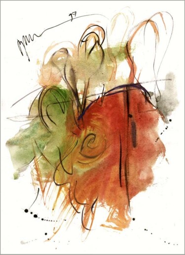Dessin intitulée "sans domicile fixe…" par Dima Dima Vil Ms Wilms (Rok Zivopisec Rock Painter), Œuvre d'art originale, Gouac…