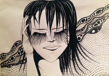 Tekening getiteld "Brain Storm.jpeg" door Patricia Schmitzer, Origineel Kunstwerk, Inkt