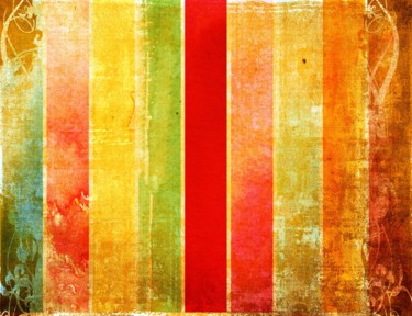 Pintura titulada "MT031 Textura Naran…" por David Shlomo Moran, Obra de arte original