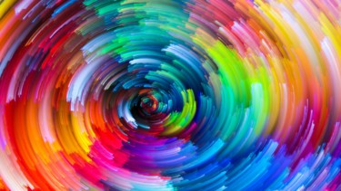 Pintura titulada "MA111 Colors" por David Shlomo Moran, Obra de arte original