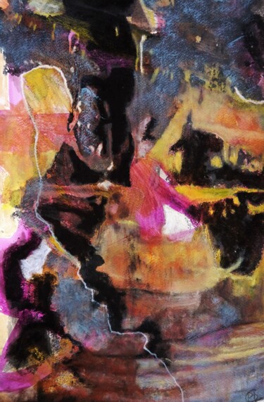Peinture intitulée "Mimir" par Philippe Casaubon, Œuvre d'art originale, Encre