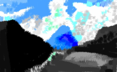 Digital Arts titled "splendours-of-himal…" by Anandswaroop Manchiraju, Original Artwork, Digital Painting