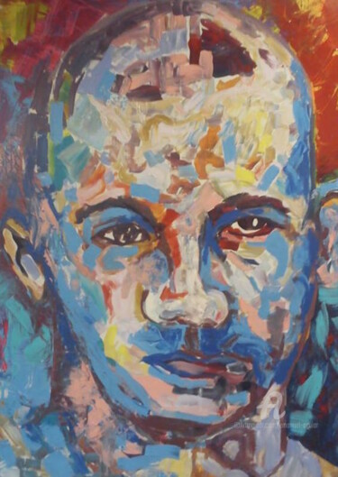 Pintura intitulada "RAPAZ" por Emanuel Aguiar, Obras de arte originais