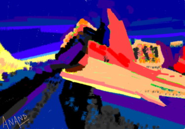 Digital Arts titled "PEAK-1, DIGITAL ART" by Anandswaroop Manchiraju, Original Artwork, Digital Painting