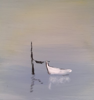 Pintura intitulada "Barque 1" por Titus, Obras de arte originais, Acrílico