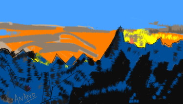 Digital Arts titled "PEAK-4,DIGITAL ART" by Anandswaroop Manchiraju, Original Artwork, Digital Painting