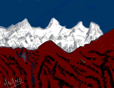 Digital Arts titled "PEAK-5,DIGITAL ART" by Anandswaroop Manchiraju, Original Artwork, Digital Painting