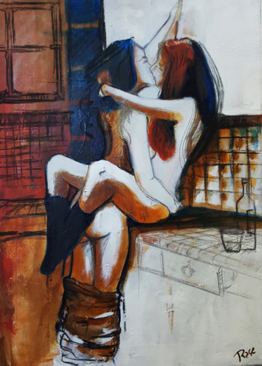 Pittura intitolato "Saffic love" da Cesar Aguilar (Raçe), Opera d'arte originale, Altro