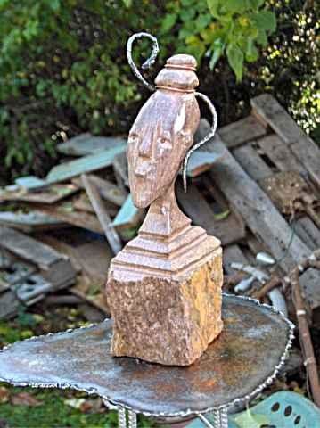 Sculpture intitulée "fricaine" par Mile, Œuvre d'art originale