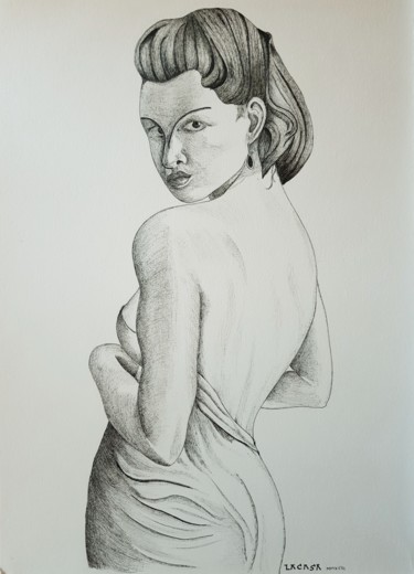 Dibujo titulada "Who, me?.jpg" por Lacasa, Obra de arte original, Tinta