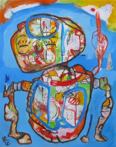 Peinture intitulée "Sans titre 290118" par Jean Jacques Royo, Œuvre d'art originale, Acrylique