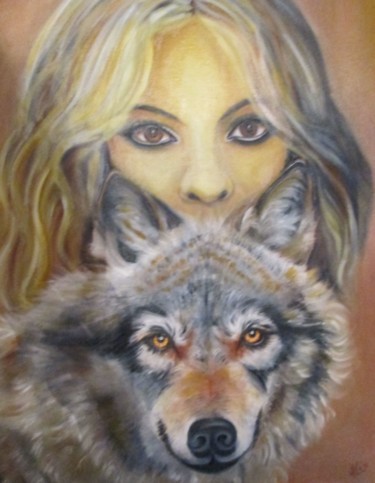 Peinture intitulée "Bodyguard." par Alix, Œuvre d'art originale, Huile