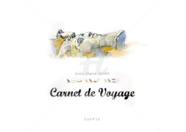 Dessin intitulée "Carnet de voyage en…" par Anne-Marie Mary, Œuvre d'art originale