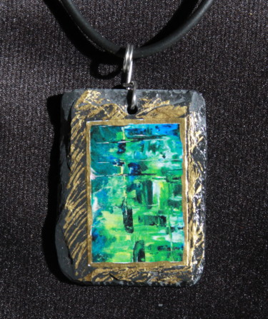 Design intitulée "BV1 Collier en ardo…" par S Eymond Laritaz, Œuvre d'art originale, Colliers
