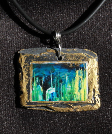 Design intitulée "BV3 Collier en ardo…" par S Eymond Laritaz, Œuvre d'art originale, Colliers