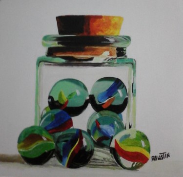 Pintura titulada "canicas-3.jpg" por Agustin, Obra de arte original, Oleo