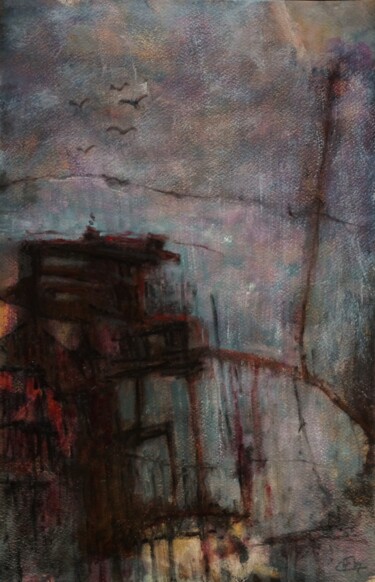 Peinture intitulée "Minerve" par Philippe Casaubon, Œuvre d'art originale, Huile