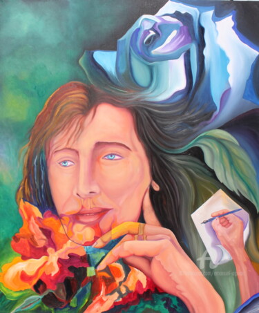 Pintura intitulada "STEFANIA MELANI NO…" por Emanuel Aguiar, Obras de arte originais, Óleo