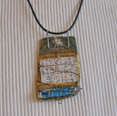 Design titled "Collier en ardoise…" by S Eymond Laritaz, Original Artwork, Necklaces