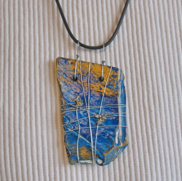 Design titled "Collier en ardoise…" by S Eymond Laritaz, Original Artwork, Necklaces